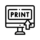 Custom print availible icon