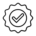 Quality bagde icon to show high quality printing in pune shop